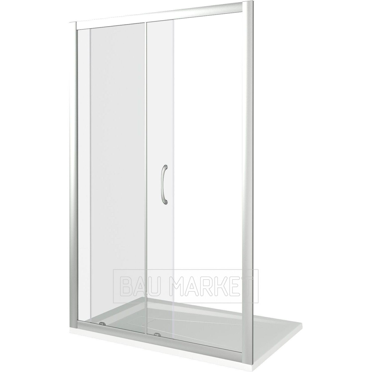 Душевая дверь Good Door LATTE WTW-110-C-WE стекло прозрачное, профиль жемчужный