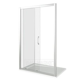 Душевая дверь Good Door LATTE WTW-120-C-WE стекло прозрачное, профиль жемчужный