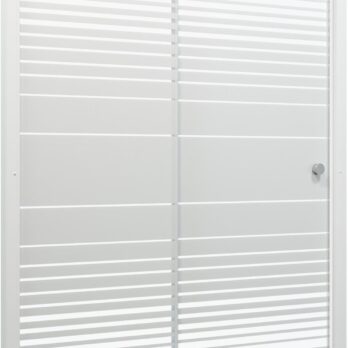 Душевая дверь Triton Слайд 100х185 см белый, полосы