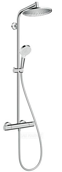 Душевая система Hansgrohe Crometta S 240 1jet Showerpipe с термостатом (27267000)