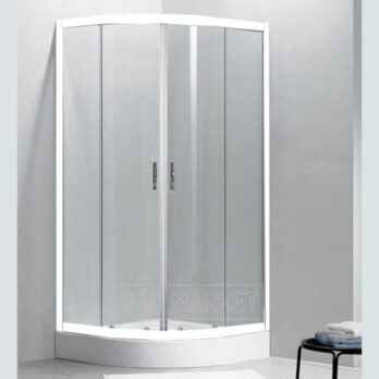 Душевой уголок Belezzo BR 4002 90×90 см белая, рифленое стекло (BR4002)