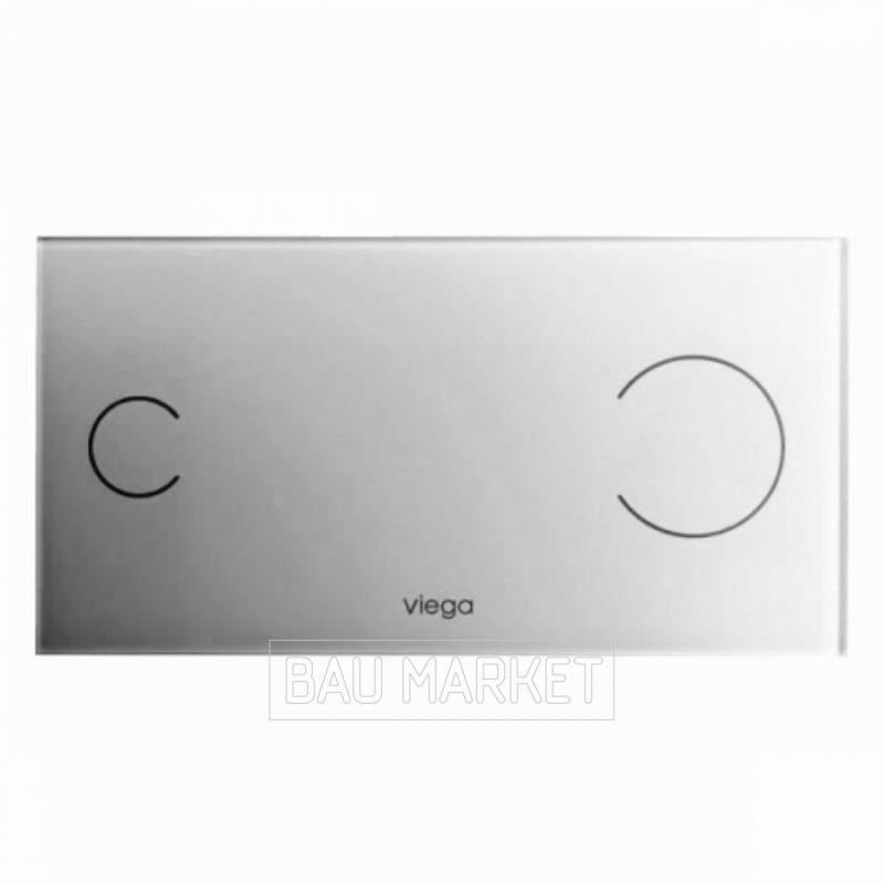 Сенсорная кнопка смыва Viega Vision for More 100 прозр/серая (622671)