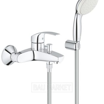 Смеситель для ванны и душа Grohe Eurosmart с душевым набором (3330220A)