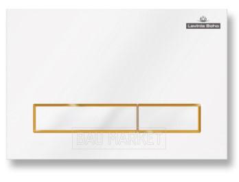 Смывная клавиша Lavinia Boho RelFix бело-золотой (38050802)