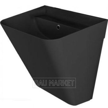 Умывальник Isvea Sott Aqua Monoblock 50x42x51.5 черный матовый (10SQ37002B)