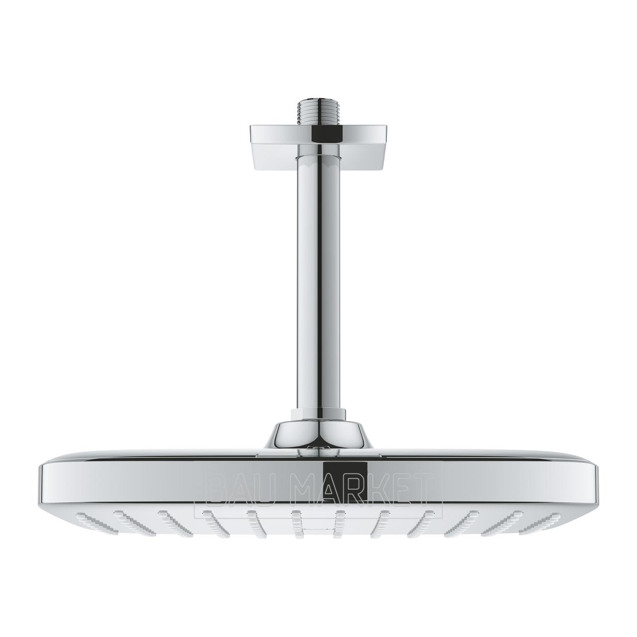 Верхний душ Grohe Tempesta 250 Cube с потолочным душевым кронштейном (26683000)